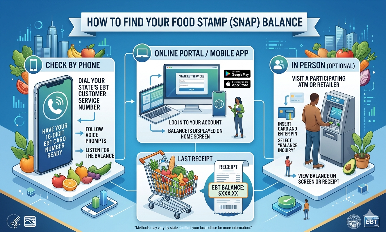 food stamp balance number