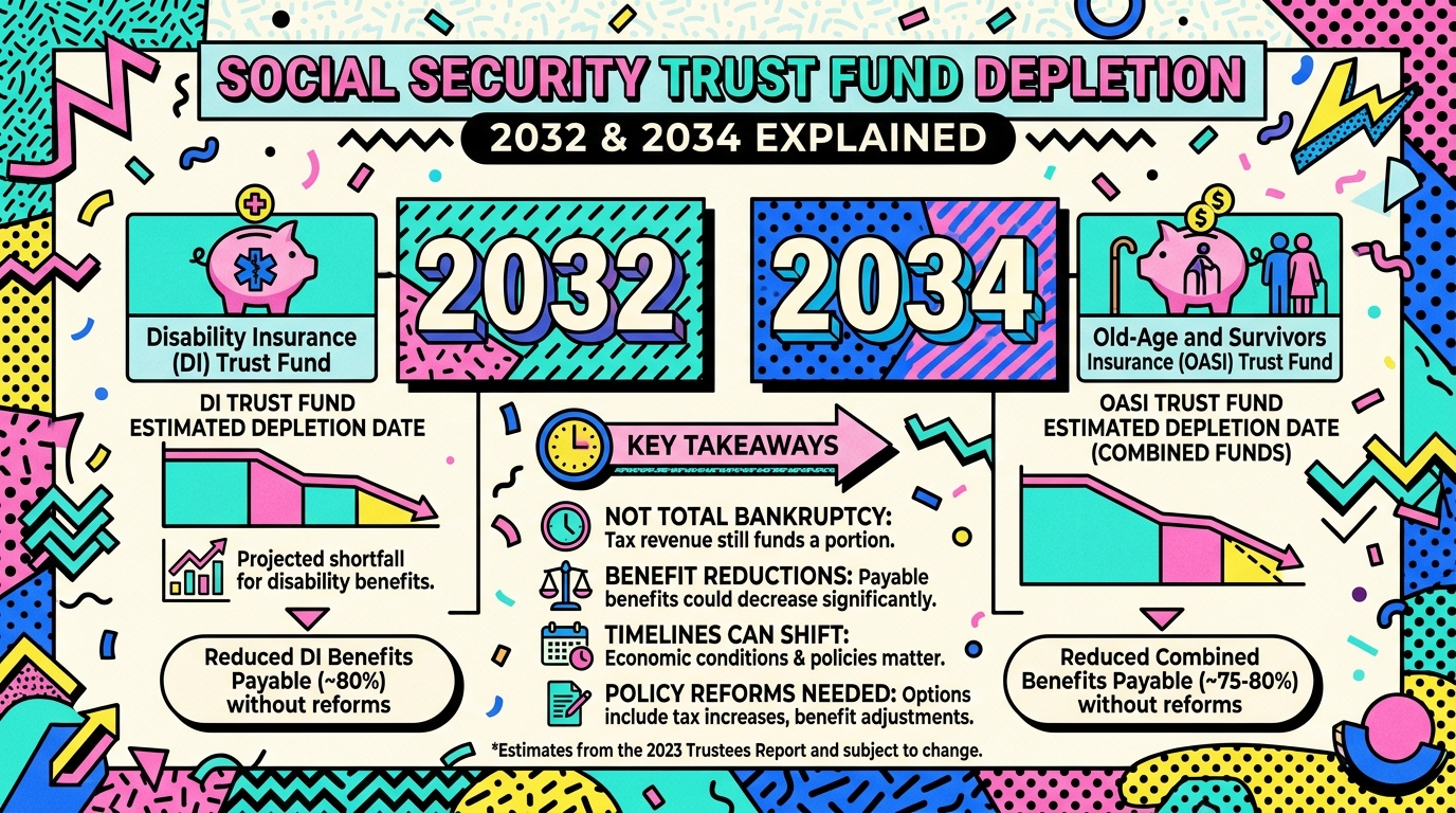 Social Security Trust Fund Depletion: 2032 & 2034 Explained