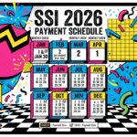 SSI 2026 payment schedule calendar showing monthly check dates
