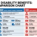 Federal disability benefits 2026 comparison chart showing SSDI vs SSI
